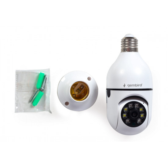 Gembird TSL-CAM-WRHD-01 Smart rotating wifi camera, E27, 1080p