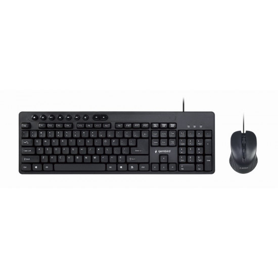 Gembird KBS-UM-04 keyboard Mouse included Universal USB QWERTY US English Black