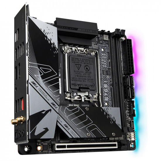 GIGABYTE B760I AORUS PRO DDR4 Motherboard - Supports Intel Core 14th Gen CPUs, 8+1+1 Phases Digital VRM, up to 5333MHz DDR4 (OC), 2xPCIe 4.0 M.2, Wi-Fi 6, 2.5GbE LAN, USB 3.2 Gen 2