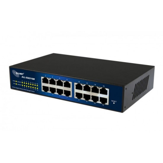 ALLNET 112534 Managed L2 Gigabit Ethernet (10/100/1000) 19U Black