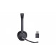 Yealink WH64 Hybrid Dual Teams Headset Wireless Head-band Office/Call center Micro-USB Bluetooth Black