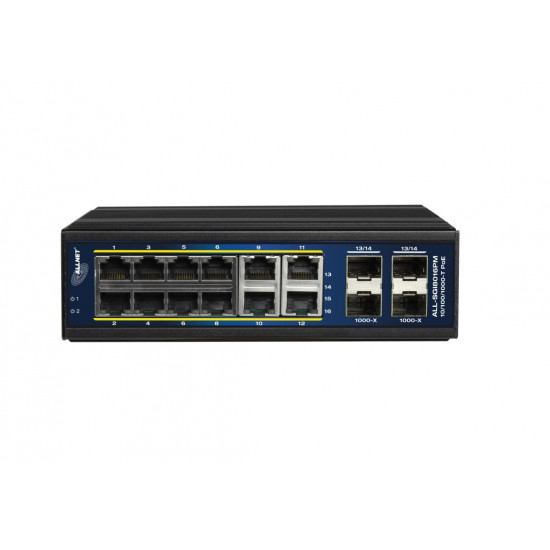 ALLNET ALL-SGI8016PM network switch Managed L2+/L3 Gigabit Ethernet (10/100/1000) Power over Ethernet (PoE) Black