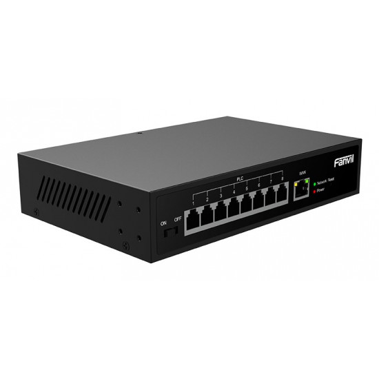 Fanvil PN8 network switch Unmanaged Fast Ethernet (10/100) Black