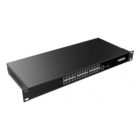 Fanvil PN24 network switch Unmanaged Fast Ethernet (10/100) Black