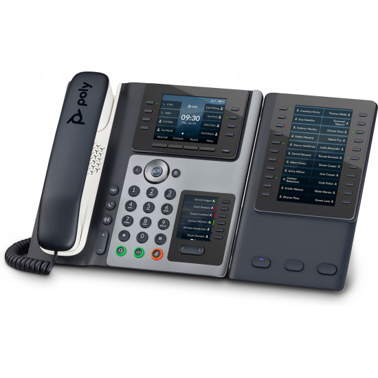 POLY Edge E450 IP Phone and PoE-enabled