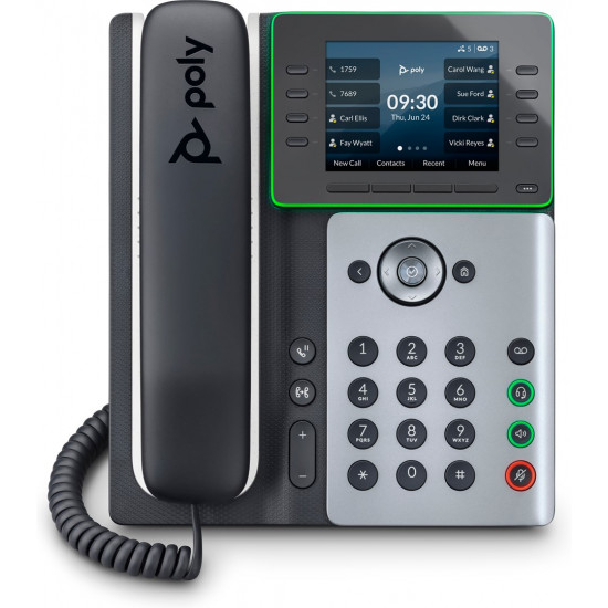 POLY Edge E300 IP Phone and PoE-enabled