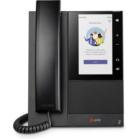 POLY CCX 505 Business Media Phone for Microsoft Teams and PoE-enabled