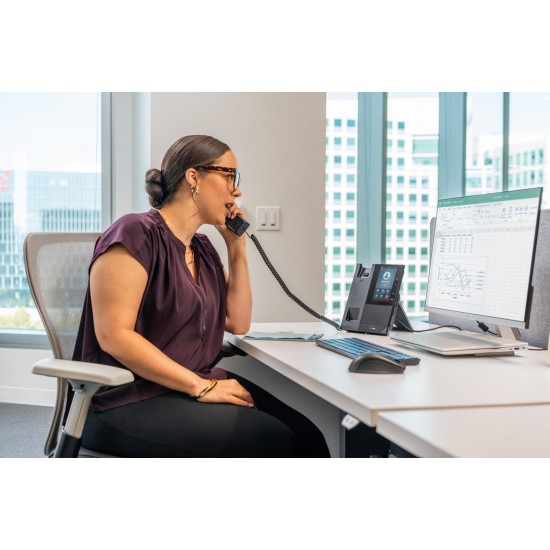 POLY CCX 505 Business Media Phone for Microsoft Teams and PoE-enabled