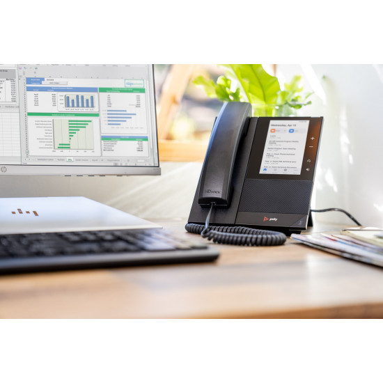 POLY CCX 505 Business Media Phone for Microsoft Teams and PoE-enabled