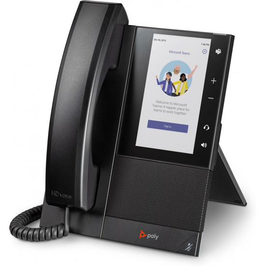 POLY CCX 505 Business Media Phone for Microsoft Teams and PoE-enabled