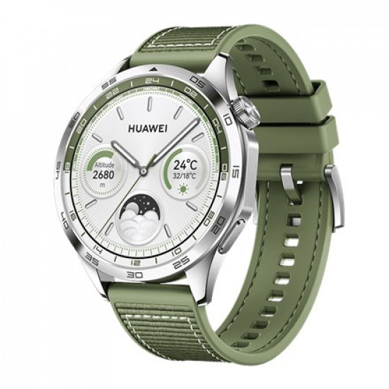 GT 4 | 4 | Smart watch | GPS (satellite) | AMOLED | 46 mm | 46mm | Waterproof | Green Woven