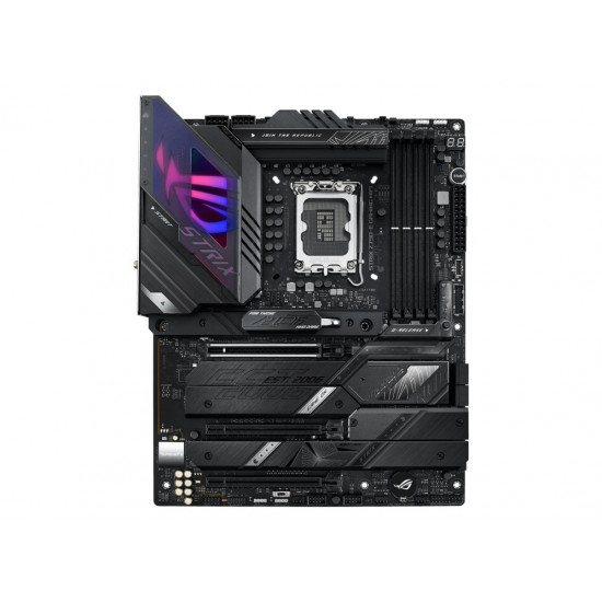 Asus | ROG STRIX Z790-E GAMING WIFI | Processor family Intel | Processor socket  LGA1700 | DDR5 DIMM | Memory slots 4 | Supported hard disk drive interfaces SATA, M.2 | Number of SATA connectors 4 | Chipset Intel Z790 | ATX