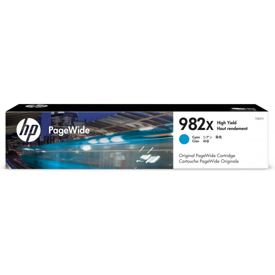 HP 982X High Yield Cyan Original PageWide Cartridge