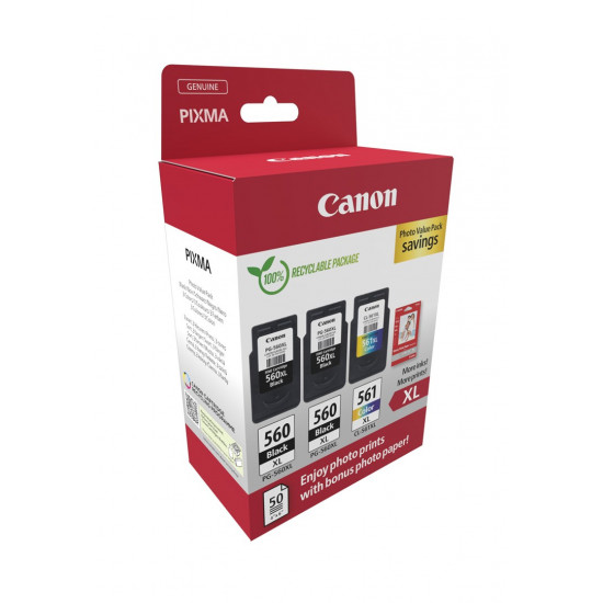 Canon 3712C012 ink cartridge 3 pc(s) Original High (XL) Yield Black, Cyan, Magenta, Yellow