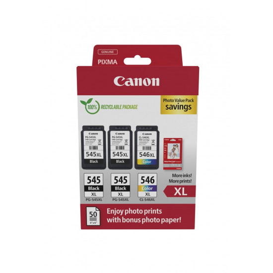 Canon 8286B015 ink cartridge 3 pc(s) Original High (XL) Yield Black, Cyan, Magenta, Yellow