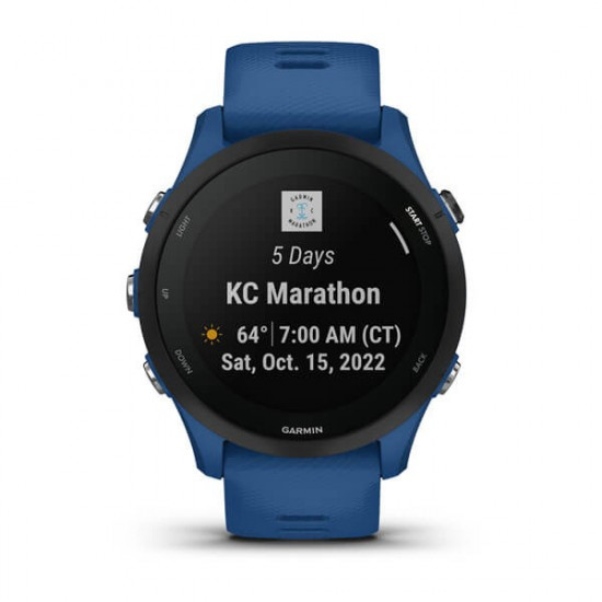 Garmin Forerunner 255 3.3 cm (1.3) MIP 46 mm Digital 260 x 260 pixels Blue Wi-Fi GPS (satellite)