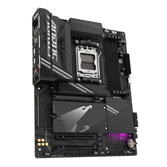 GIGABYTE X870 AORUS ELITE WIFI7 Motherboard - Supports AMD Ryzen 9000 CPUs, 16+2+2 phases VRM, up to 8000MHz DDR5 (OC), 3xPCIe 5.0 + 1xPCIe 4.0, Wi-Fi 7, 2.5GbE LAN, USB 4