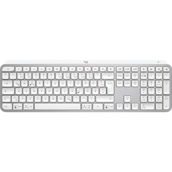 Logitech MX Keys S keyboard Universal RF Wireless + Bluetooth QWERTZ German Aluminium, White