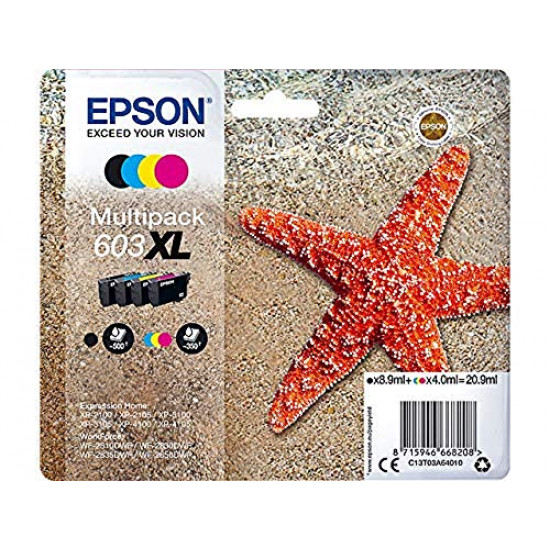 Epson C13T03A64010 ink cartridge 1 pc(s) Original High (XL) Yield Black, Cyan, Magenta, Yellow