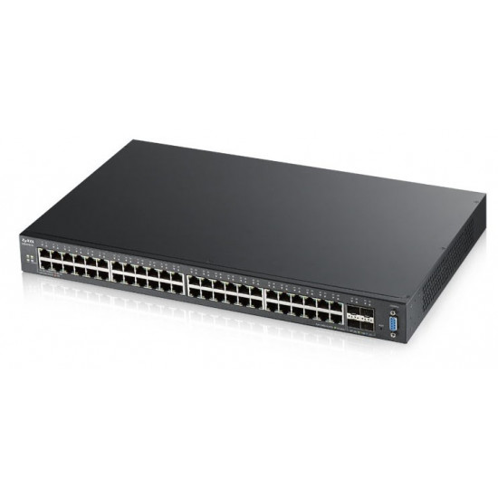 Zyxel XGS2210-52 Managed L2 Gigabit Ethernet (10/100/1000) 1U Black