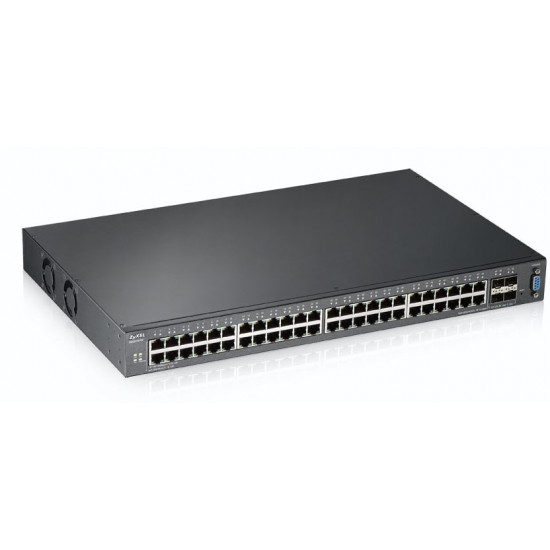 Zyxel XGS2210-52 Managed L2 Gigabit Ethernet (10/100/1000) 1U Black