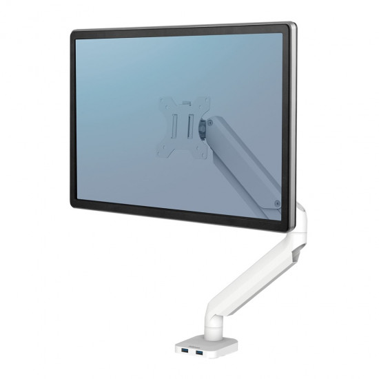 Fellowes Ergonomics Arm for 1 Monitor Platinum Series, White