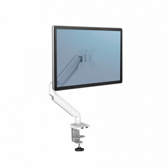 Fellowes Ergonomics Arm for 1 Monitor Platinum Series, White