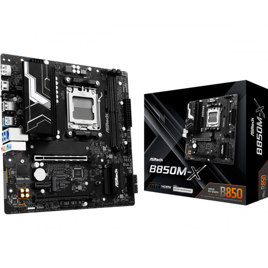 Motherboard B850M-X AM5 2DDR5 M.2 USBC mATX