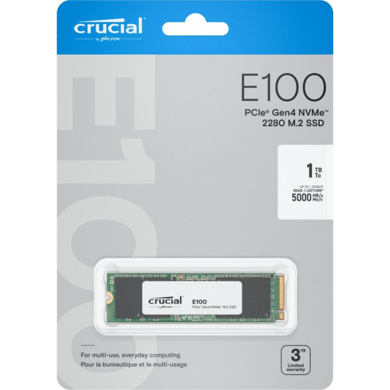 SSD E100 1TB M.2 NVMe 2280 PCIe 4.0 5000/4500 MB/s