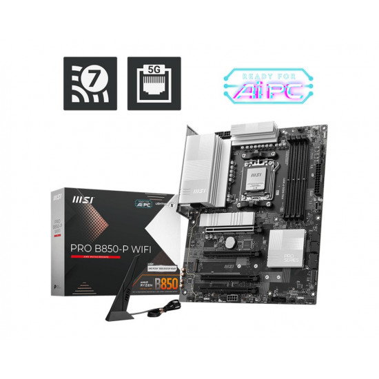 MSI PRO B850-P WIFI motherboard AMD B850 Socket AM5 ATX