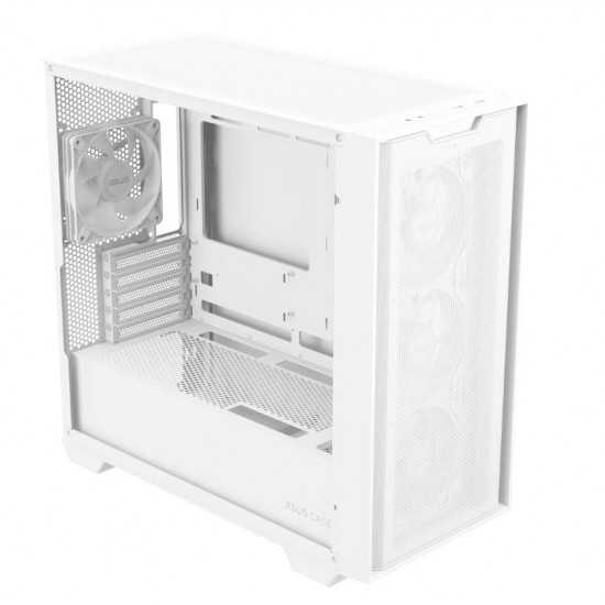 Case|ASUS|A21 PLUS|MidiTower|Case product features Transparent panel|Not included|MicroATX|MiniITX|Colour White|A21PLUSTGARGBWHITE