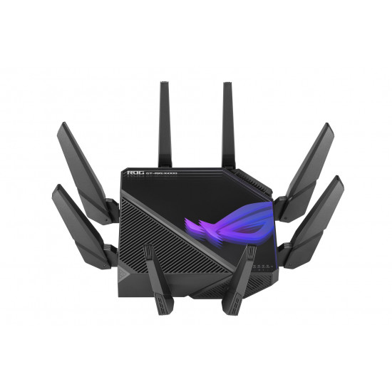 ASUS ROG Rapture GT-AXE16000 wireless router 10 Gigabit Ethernet Tri-band (2.4 GHz / 5 GHz / 6 GHz) Black