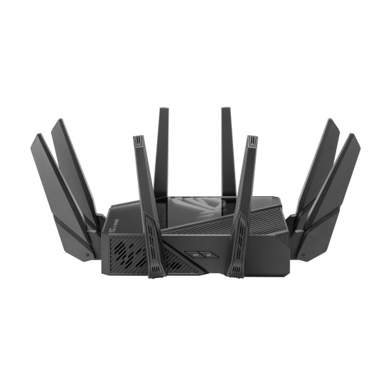 ASUS ROG Rapture GT-AXE16000 wireless router 10 Gigabit Ethernet Tri-band (2.4 GHz / 5 GHz / 6 GHz) Black