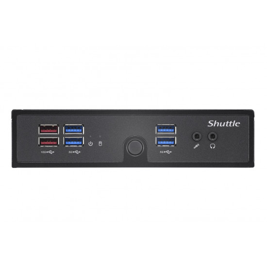 Shuttle XPC slim Barebone DS50U7, i7-1355U, 2x LAN (1x 2.5Gbit ,1x 1Gbit), 1xCOM,1xHDMI,1xDP, 1x VGA, fanless, 24/7 permanent operation