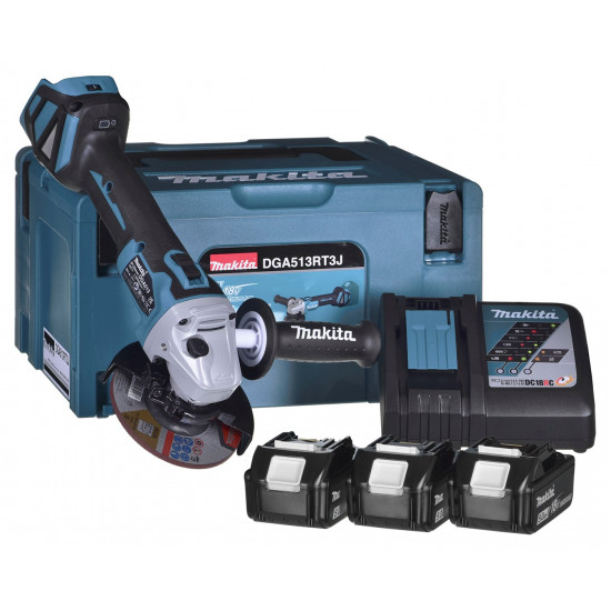 Angle grinder 18V 3x5.0Ah battery DGA513RT3J MAKITA