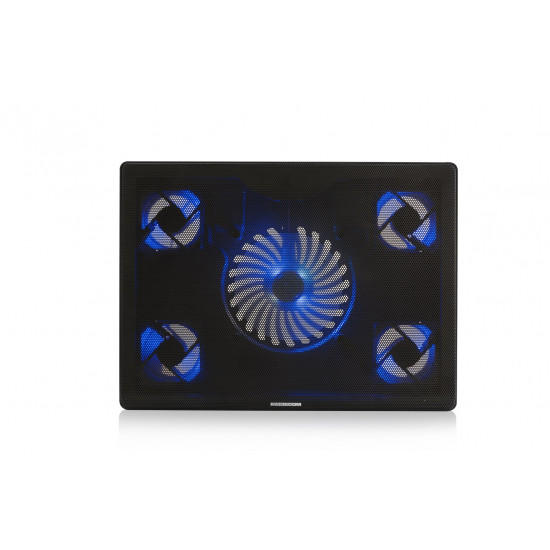 Modecom SILENT FAN MC-CF15 notebook cooling pad 43.2 cm (17) Black