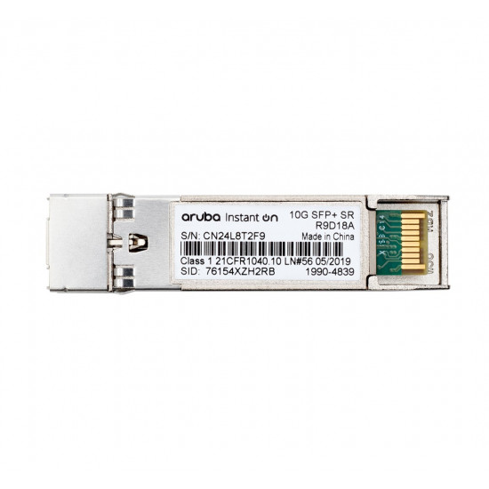 HPE Aruba Networking Aruba Instant On 10G SFP+ LC SR 300m OM3 MMF network transceiver module Fiber optic 10000 Mbit/s SFP+