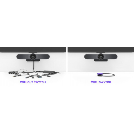 Logitech Swytch AV transmitter & receiver Black, Violet