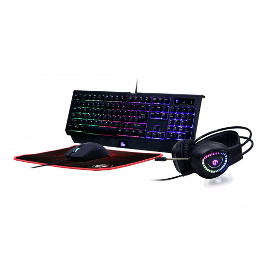 Gembird | 4-in-1 Backlight Gaming Kit Phantom | GGS-UMGL4-01 | Gaming Kit | Wired | US | USB