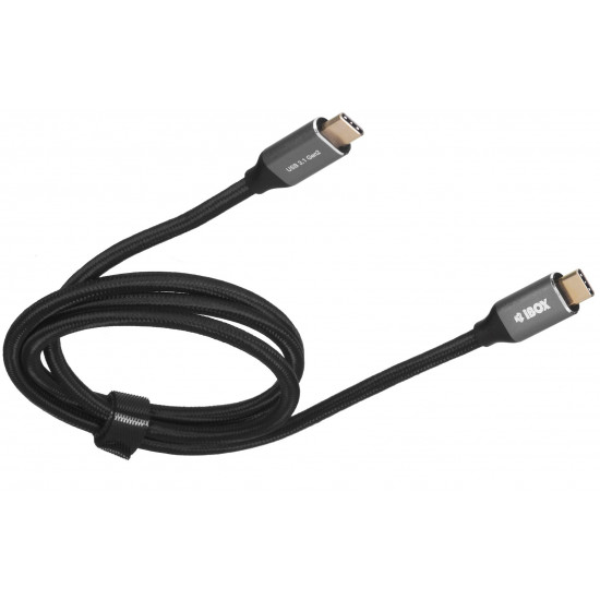 I-BOX USB C/USB C, 1 m USB cable 3.2 Gen 2 (3.1 Gen 2) Black