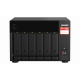 QNAP | 6-Bay QTS and QuTS hero NAS | TS-673A-8G | Up to 6 HDD/SSD Hot-Swap | AMD Ryzen | Ryzen V1500B Quad-Core | Processor frequency 2.2 GHz | 8 GB | DDR4