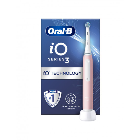 Oral-B | Electric Toothbrush | iO3 Series | Rechargeable | For adults | Number of brush heads included 1 | Number of teeth brushing modes 3 | Blush Pink