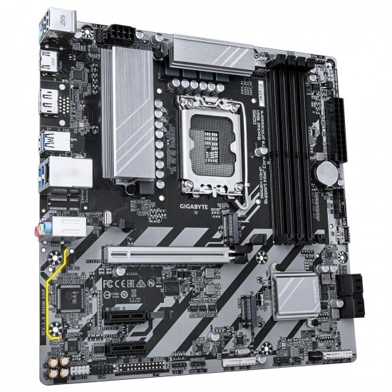 Mainboard|GIGABYTE|Intel B860 Express|LGA1851|Micro-ATX|Memory DDR5|Memory slots 4|2xPCI-Express 1x|1xPCI-Express 16x|2xM.2|1xHDMI|1xDisplayPort|1xAudio-In|1xAudio-Out|1xMicrophone|3xUSB 2.0|3xUSB 3.2|1xPS/2|1xRJ45|B860MD3HP1.0