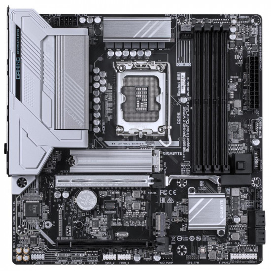 Mainboard|GIGABYTE|Intel B860 Express|LGA1851|Micro-ATX|Memory DDR5|Memory slots 4|2xPCI-Express 16x|2xM.2|1xHDMI|1xDisplayPort|1xAudio-In|1xAudio-Out|1xMicrophone|5xUSB 2.0|3xUSB 3.2|1xUSB-C|1xRJ45|B860MGAMINGXWIFI6E1.0