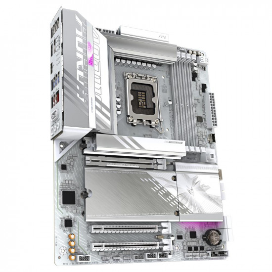 Mainboard|GIGABYTE|Intel B860 Express|LGA1851|ATX|Memory DDR5|Memory slots 4|3xPCI-Express 16x|2xM.2|1xHDMI|1xDisplayPort|1xAudio-In|1xAudio-Out|4xUSB 2.0|6xUSB 3.2|1xUSB-C|1xOptical S/PDIF|1xRJ45|B860AELITEWF7ICE1.0