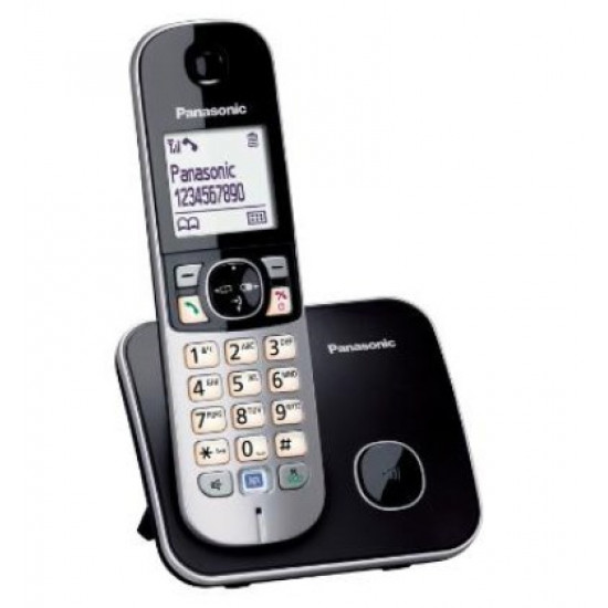 Panasonic | Cordless | KX-TG6811FXB | Built-in display | Caller ID | Black | Conference call | Phonebook capacity 120 entries | Speakerphone | Wireless connection