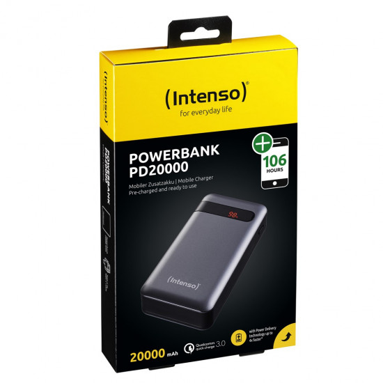 Intenso PD20000 Power Delivery Lithium Polymer (LiPo) 20000 mAh Anthracite