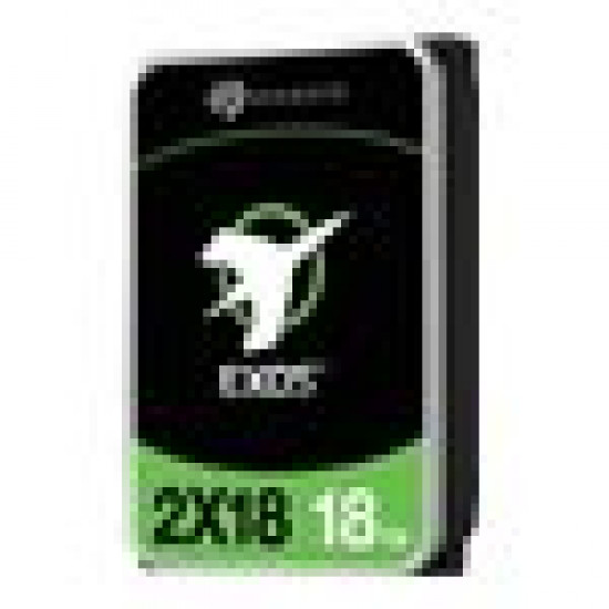 SEAGATE EXOS 2X18 SAS 18TB Helium 7200rpm 9TB Capacity per Logical Unit 12Gb/s 256MB cache 8.89cm 3.5inch