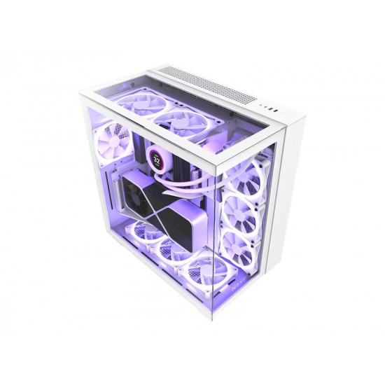 NZXT PC case H9 Elite Midi tower window white