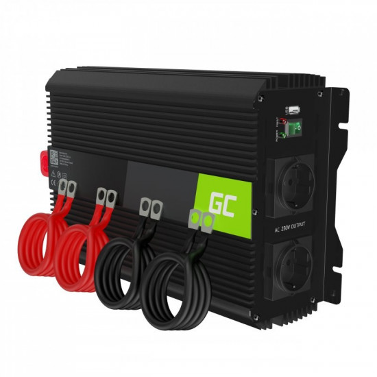 Green Cell INVGC12 power adapter/inverter Auto 3000 W Black